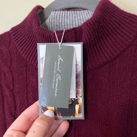 Daniel Cremieux 100% Cashmere Cable knit Sweater New - Picture 3 of 11